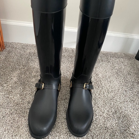 Jimmy Choo Black Rain Boots - Picture 6 of 6
